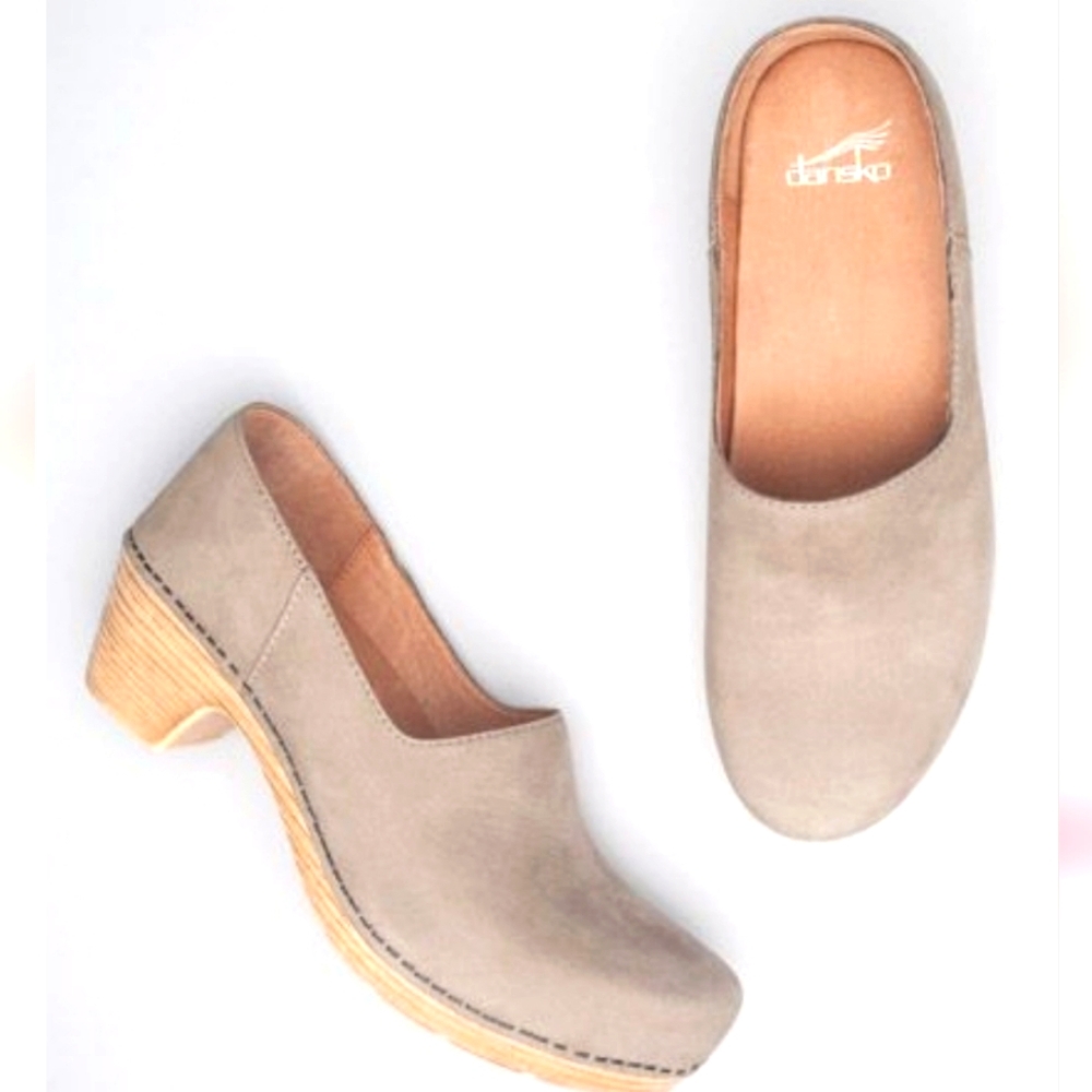 Dansko Gray Mules Comfortable Slip-On Design